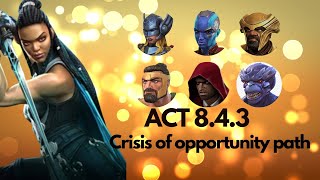 MCOC ACT 843 CRISIS OF OPPORTUNITY PATH  VALKYRIE BOSS GUIDE [upl. by Claus806]