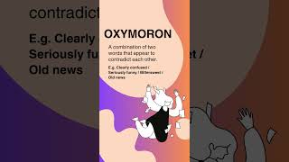 What is Oxymoron in English Literature  🤔 oxymoron figureofspeech [upl. by Zaller597]