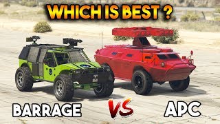 GTA 5 ONLINE  APC VS BARRAGE WHICH IS BEST ARMORED VEHICLE [upl. by Torr]