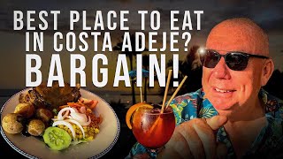 Costa Adeje NIGHT OUT BARGAIN RESTAURANT with AMAZING food ☀️ [upl. by Kerstin]