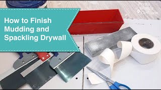 How to Finish Drywall Seams Mudding or Spackling Sheetrock Joints [upl. by Laon828]