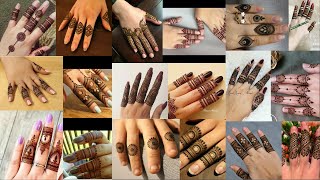 Latest beautiful stylish mehndi design  finger henna design  simple most stylish finger mehndi [upl. by Severson]