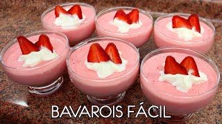 Bavarois fácil ¡POSTRE con solo 2 INGREDIENTES  Come como príncipe [upl. by Nnaillek477]