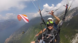 Paragliding Monte Baldo  Malcesine  Riccardo Tandem Paragliding Lake Garda [upl. by Eerehc4]