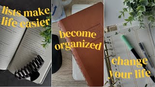 5 Lists to Organize Your Life [upl. by Esilrac]