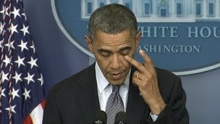 Connecticut School Shooting at Sandy Hook Elementary Obamas Emotional Address Hearts Are Broken [upl. by Laoj751]