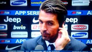 VIDEOINRETE Ilaria DAmico e Gigi Buffon imbarazzo su Sky [upl. by Anitsyrhk]