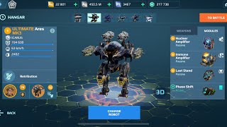 Ultimate Ares Mace it works War Robots Gameplay [upl. by Inoy]