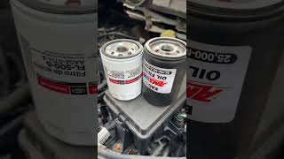 Motorcraft oil filter vs Amsoil filter difference are obvious [upl. by Eudoxia]