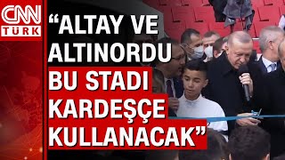 Cumhurbaşkanı Erdoğan İzmir Alsancak Mustafa Denizli Stadını böyle açtı [upl. by Almallah]