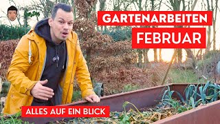 Gartenarbeiten Februar  Alles auf eine Blick Hochbeet Gemüsegarten Stauden und Gräser [upl. by Lewiss129]