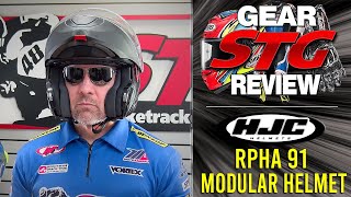 HJC RPHA 91 Modular Motorcycle Helmet Review from SportbikeTrackGearcom [upl. by Harriot]