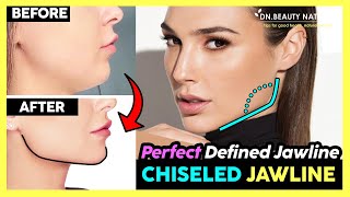 Attractive Chiseled Jawline Exercise  How to Get a Perfect Defined Jawline  Easy Sharpen Your Face [upl. by Wershba872]