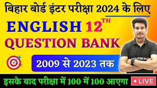 English Question Bank 2009 To 2023 Class 12 Bihar Board  12th English Objective  Education Baba [upl. by Fortier]