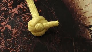 How To Tie A Decorative Paracord Quatrefoil Button KnotStopper Knot [upl. by Service]