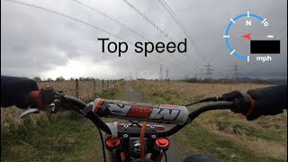 M2r rf 140cc top speed and jumps [upl. by Arianie536]