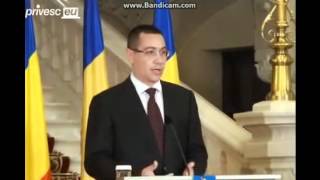 Ponta No să fiu niciodată primministrul lui Băsescu [upl. by Tomchay]