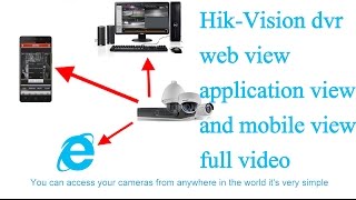 Remote view setup of hik vision web application and mobile view full video [upl. by Ahseiat]