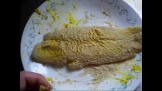 Receta Pescado Empanizado Con Mostaza [upl. by Lydnek]