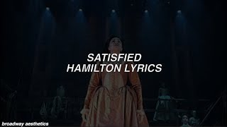 Satisfied  Hamilton Lyrics [upl. by Childs]