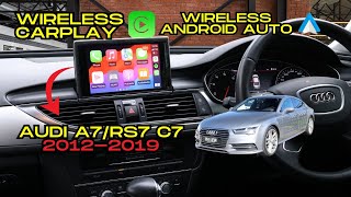 Audi A7 Carplay Android Auto 20122018 How To OEM Screen Wireless Carplay and Android Auto [upl. by Tybie102]