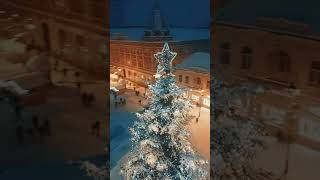 Christmas In Košice Slovakia  Kosice Slovakia 4K  Slovakia Walking  shorts [upl. by Ainad802]