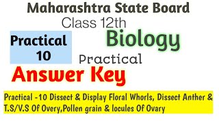 Practical 10 Dissect amp Display Floral WhorlsDissect Anther amp TSVS Ovary Pollen grain amp locules [upl. by Siravrat]