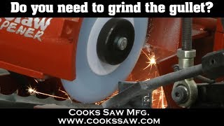 How important is grinding the gullet of a bandsaw blade [upl. by Ariahay]