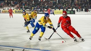 Россия  Швеция Bandy World Champ 2014 Irkutsk Russia [upl. by Acinnad121]