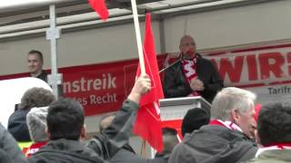 11022015  Tarifrunde 2015 Warnstreiks in BadenWürttemberg [upl. by Sucramraj920]