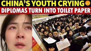 China’s Youth Broken Crying Can’t Find Jobs Top University Diplomas Turn Into Toilet Paper [upl. by Aleekat]