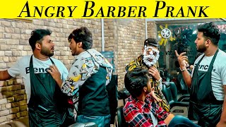 Angry Barber Prank  Funny Prank Ever sharikshah [upl. by Annayrb]