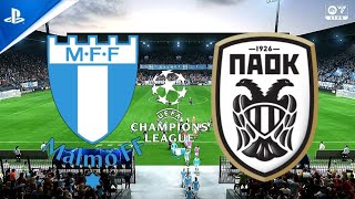 Malmö  PAOK  Champions league [upl. by Bluefield]