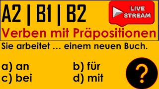 40 wichtige Verben mit Präpositionen  Quiz  Kreuz die richtige Präposition an [upl. by Adnohsad]