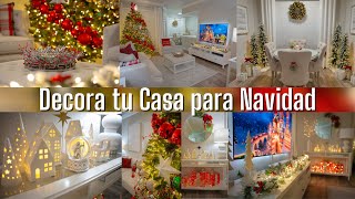 DECORA tu SALA y COMEDOR para NAVIDAD 2024  Christmas Decor ideas  Decoración Navideña [upl. by Nolat484]