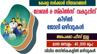 ലേബർ amp സ്‌കിൽസ് വകുപ്പിന് കീഴിൽ ജോലി ഒഴിവുകൾ KASE Recruitment 2024Govt jobsഅപേക്ഷാ ഫീസ് ഇല്ല [upl. by Yaniv]