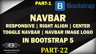 22  Bootstrap 5 Navbar  Toggle Navbar Bootstrap 5  Responsive NavBar  Part1 HindiUrdu [upl. by Ylloj]