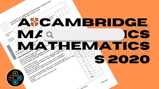 ALevel Pure Mathematics May June 2020 Paper 33 970933 [upl. by Rebekah]