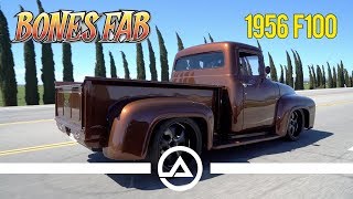 Full Custom 1956 Ford F100 Built by Bones Fab [upl. by Kenay97]