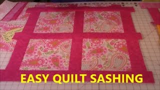 Quilt Sashing Lesson 1  The Sewing Room Channel [upl. by Eiveneg646]