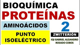 Proteínas Punto isoeléctrico de Aminoácidos Parte 2 Zwitterión [upl. by Aratnahs]