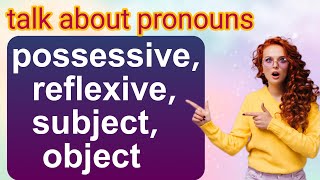 Types of pronouns in Englishsubject object possessive and reflexive pronouns [upl. by Ennaecarg]