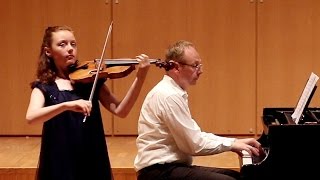 CHOSTAKOVITCH  TSYGANOV  2 Préludes op34 pour violon et piano  VickyLou TIMMER 11 ans 1er prix [upl. by Ecinaej]