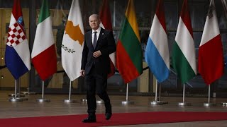 Scholz fordert mehr UkraineHilfen von EUStaaten [upl. by Alekat]