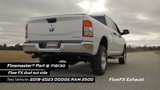 Flowmaster FlowFX DualExit Rear Exhaust System for 20142023 RAM 25003500 64L HEMI 718130 [upl. by Burd]