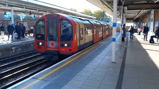 Not In Service Central Line Train At Leytonstone Station WHISTLE [upl. by Nylarahs]