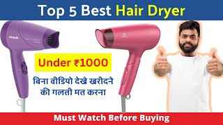 Top 5 Best Hair Dryers 2024 🔥 Hair Dryer under ₹1000  Best hair Dryers For Men and Women in India [upl. by Anastassia]