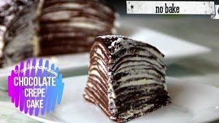 No Bake Crepe Cake  Chocolate Flavor [upl. by Cloris959]