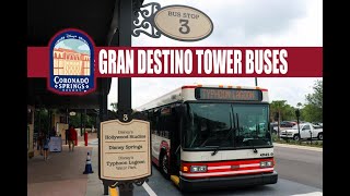 Disneys Coronado Springs Gran Destino Tower Bus Transportation  Live 1080p [upl. by Hserus]