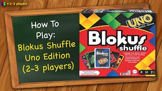 How to play Blokus Shuffle Uno Edition  23 players [upl. by Oruhtra]